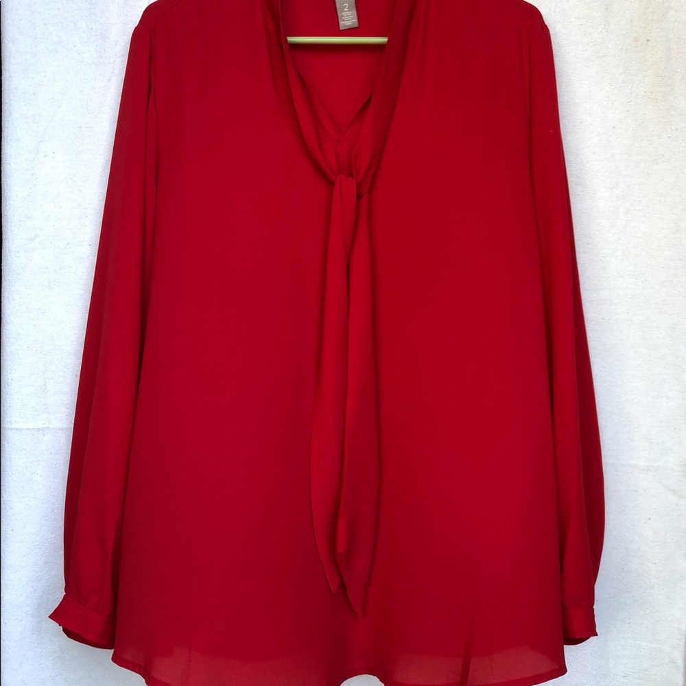 Chico’s Americana Red Blouse